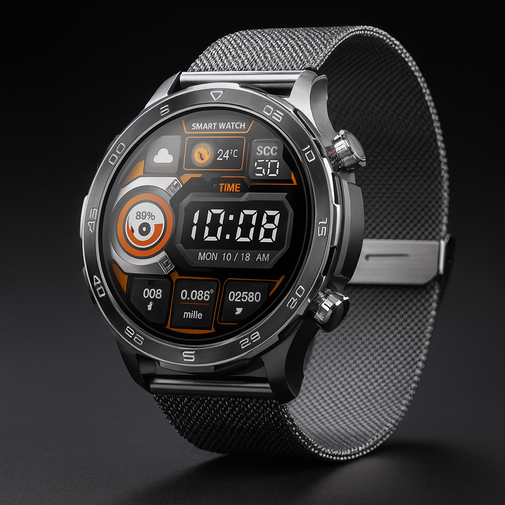 WATCHMAXX™ – Smartwatch Premium z AMOLED HD, NFC, GPS i Pełnym Monitoringiem Zdrowia 24/7