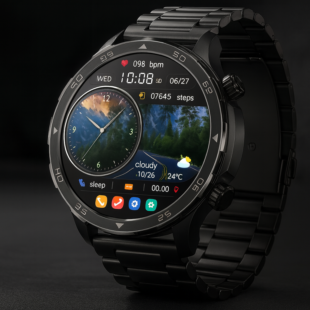 WATCHMAXX™ – Smartwatch Premium z AMOLED HD, NFC, GPS i Pełnym Monitoringiem Zdrowia 24/7
