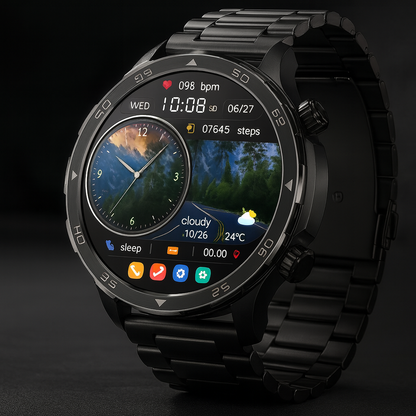 WATCHMAXX™ – Smartwatch Premium z AMOLED HD, NFC, GPS i Pełnym Monitoringiem Zdrowia 24/7